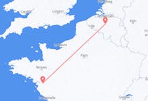 Flyreiser fra Nantes, Frankrike til Brussel, Belgia