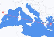 Flights from Lleida, Spain to Naxos, Greece
