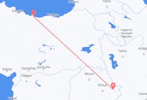 Flyreiser fra Suleimania, Irak til Ordu, Tyrkia