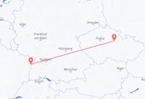 Vols depuis la ville de Pardubice vers la ville de Strasbourg