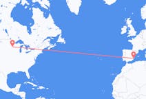 Flyrejser fra Minneapolis til Alicante