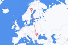 Vluchten van Lycksele, Zweden naar Boekarest, Roemenië