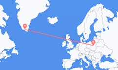 出发地 格陵兰纳萨克目的地 波兰华沙的航班