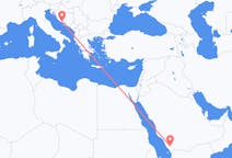 Flyrejser fra Abha til Split