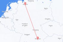 Flyreiser fra Bremen, til München