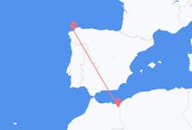 Fly fra Oujda til A Coruña