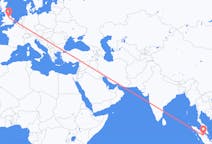 Flyrejser fra Pekanbaru, Indonesien til Nottingham, England