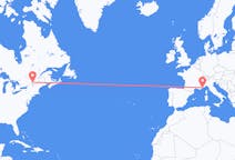 Flyreiser fra Montreal, Canada til Nice, Frankrike