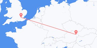 Flyrejser fra Storbritannien til Østrig