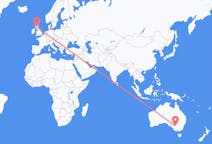 Flyreiser fra Mildura, Australia til Glasgow, Skottland