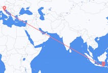 Flyreiser fra Denpasar, Indonesia til Rimini, Italia