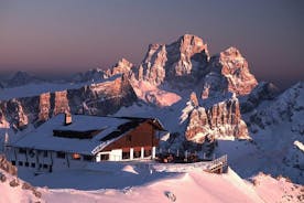 Dolomiti 스키 투어 : Super 8 Lagazuoi 및 5 Torri from Cortina d' Ampezzo