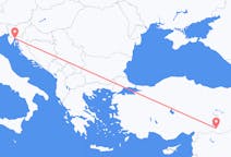 Flyreiser fra Rijeka, Kroatia til Sanliurfa, Tyrkia