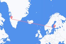 芬兰出发地 图尔库飞往芬兰目的地 坎格鲁斯苏克的航班