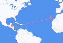 Vluchten van Tegucigalpa, Honduras naar La Palma (ort i Mexiko, Guanajuato, Salamanca), Spanje