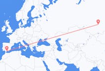 Fly fra Krasnojarsk til Málaga
