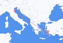 Flights from Rimini, Italy to Bodrum, Turkey
