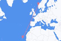 Flyrejser fra Sal, Kap Verde til Førde i Sunnfjord, Norge
