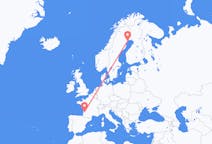Flyrejser fra Luleå, Sverige til Bordeaux, Frankrig