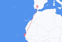 Flyrejser fra Dakar til Sevilla