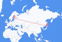 Flyrejser fra Kushiro til Helsinki