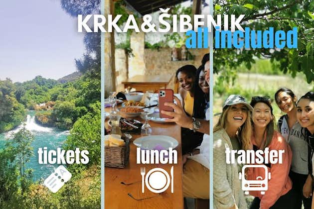 Cascades de Krka depuis Split - transfert et déjeuner INCLUS
