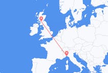 Flights from Genoa to Glasgow
