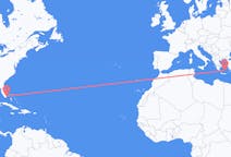 Flights from Miami to Santorini