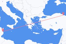 Flyrejser fra Monastir, Tunesien til Samsun, Tyrkiet