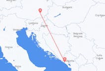 Flyreiser fra Tivat, til Graz