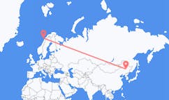 Flights from Harbin, China to Leknes, Norway