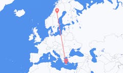 Flights from Vilhelmina, Sweden to Heraklion, Greece