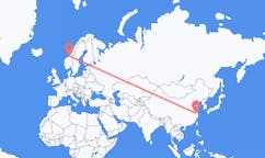 Flyreiser fra Wuxi, Kina til Ørland, Norge