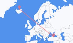 เที่ยวบิน จาก Grimsey, ไอซ์แลนด์ ไปยัง ซัมซุน, ตุรกี
