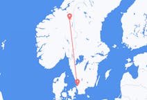 Flights from Røros, Norway to Ängelholm, Sweden