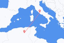 Flyg från Biskra, Algeriet till Rom, Italien