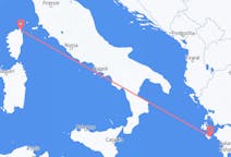 Vluchten van Zakynthos-eiland naar Bastia, Vercelli