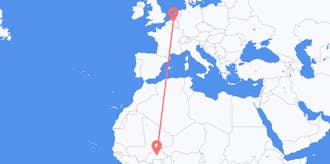 Flights from Burkina Faso to Belgium
