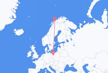 Flights from Andselv, Norway to Poznań, Poland