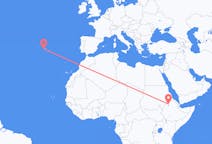 Flights from Gondar, Ethiopia to Pico Island, Portugal