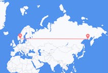 Loty z miasta Magadan do miasta Oslo