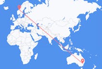 Flyreiser fra oransje, Australia til Trondheim, Norge