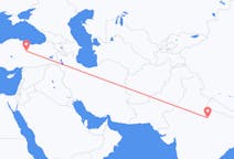 出发地 印度坎普尔目的地 土耳其錫瓦斯的航班