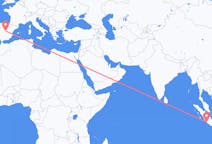 Flüge von Bengkulu, Indonesien nach Madrid, Spanien