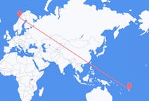 Flyg från Labasa, Fiji till Bodø, Norge