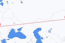 Vluchten van Nur-Sultan naar Debrecen
