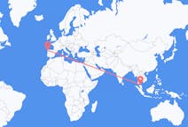Flyg från Narathiwat Province, Thailand till Santiago de Compostela, Thailand
