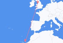 Flights from Fuerteventura in Spain to Liverpool in England