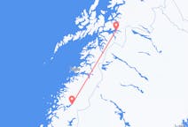 Flüge von der Stadt Mo i Rana in die Stadt Narvik