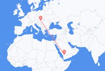 出发地 沙特阿拉伯出发地 奈季蘭目的地 匈牙利布达佩斯的航班